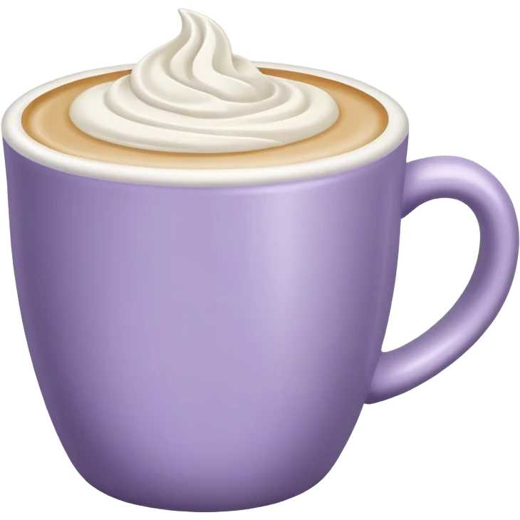 Pale purple Latte  emoji