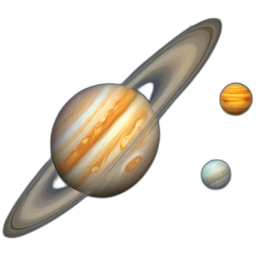 Jupiter and the 4 galileian moons emoji