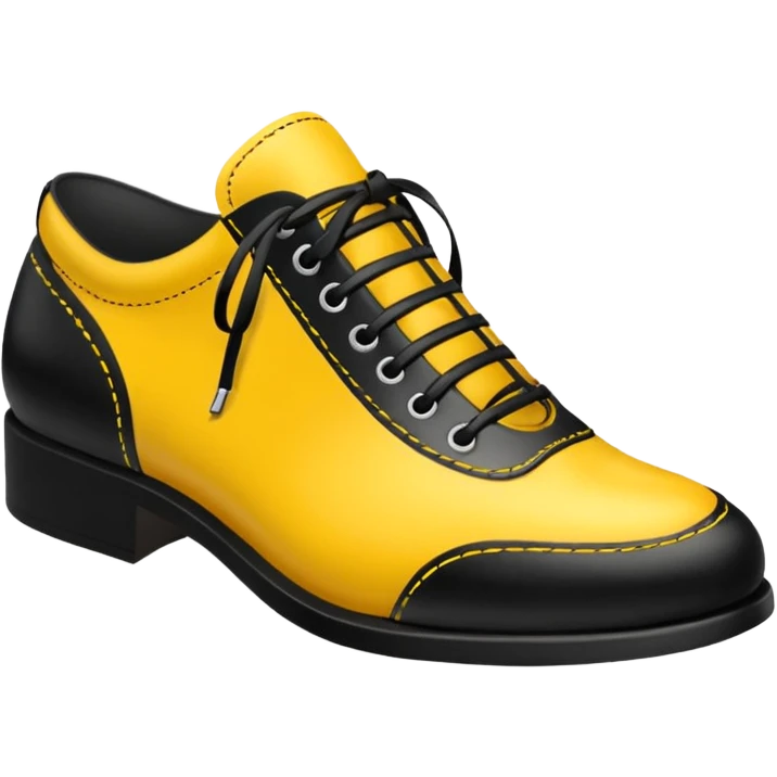 put on yellow and black on to that shoe emoji