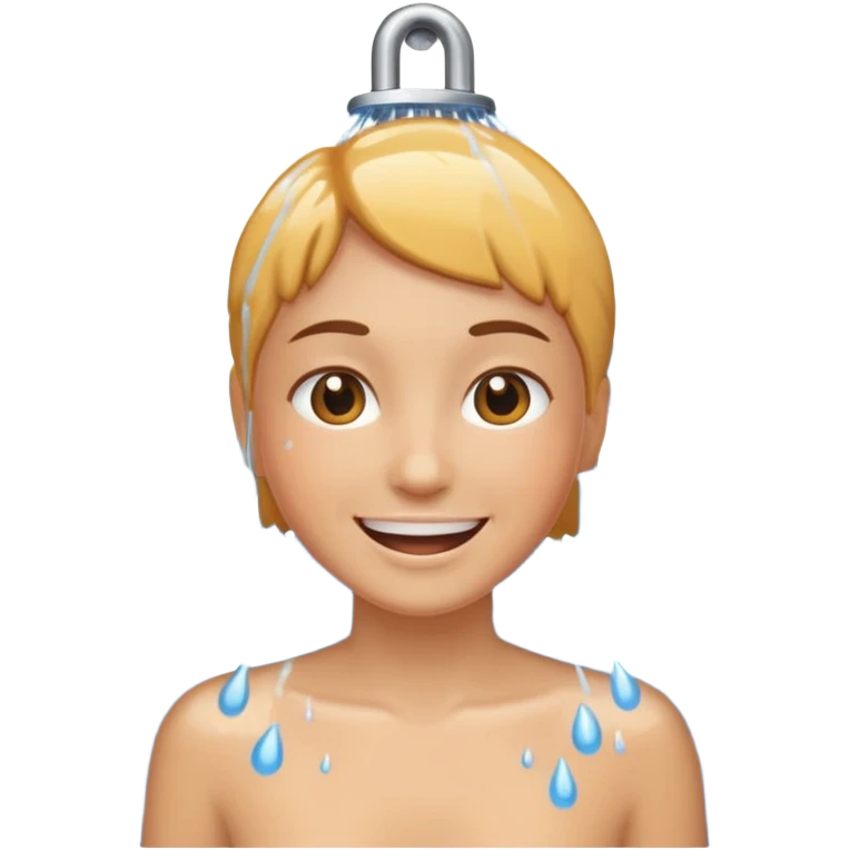 Showering with love emoji