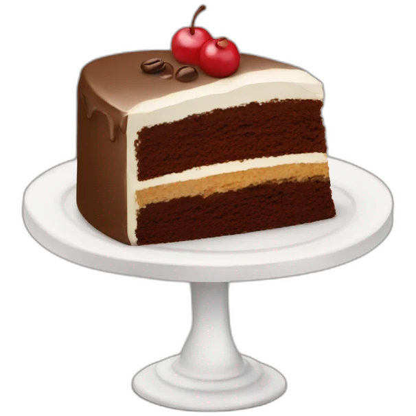 Cake with coffee  emoji
