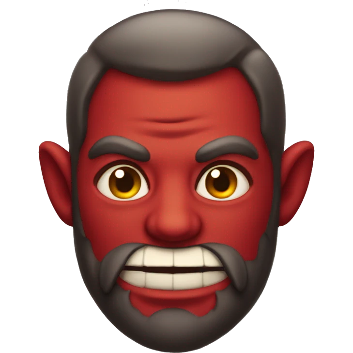 devil with a beard emoji