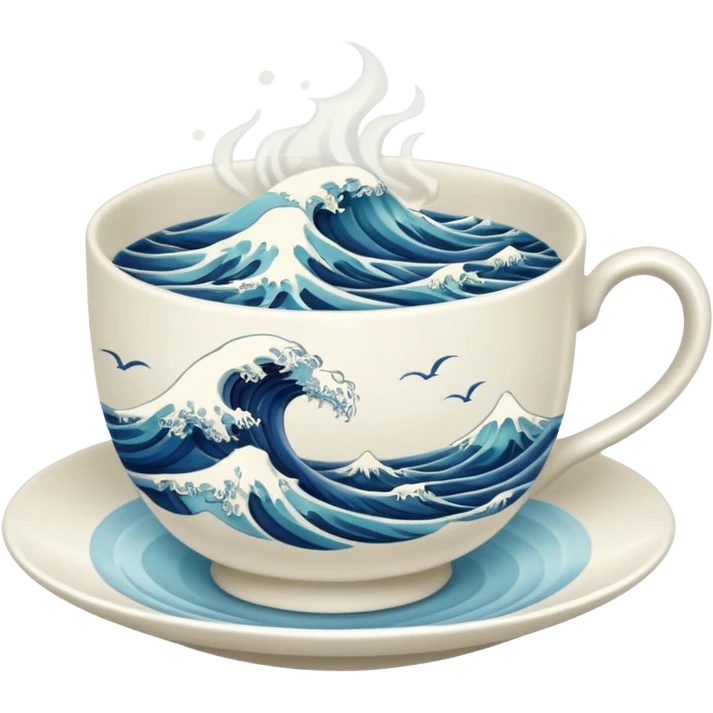 Ocean  tea cup emoji