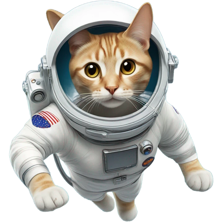Cat astronaut in space  emoji