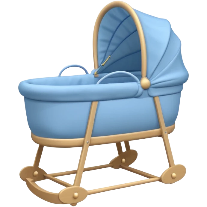 blue baby bassinet emoji