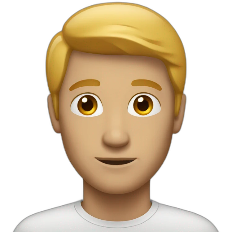 A blank man emoji