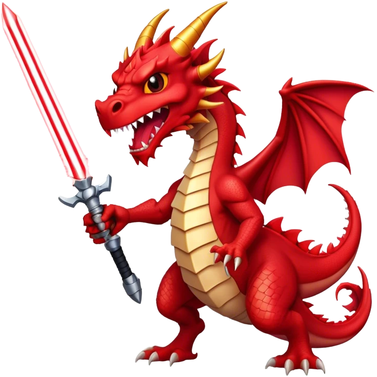 crazy-funny-cyberpunk-red-dragon-head-laser-sword-red emoji