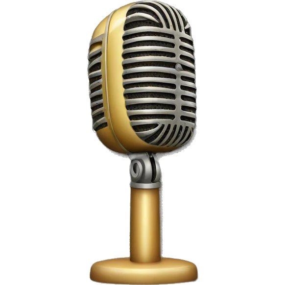 Vintage Microphone emoji