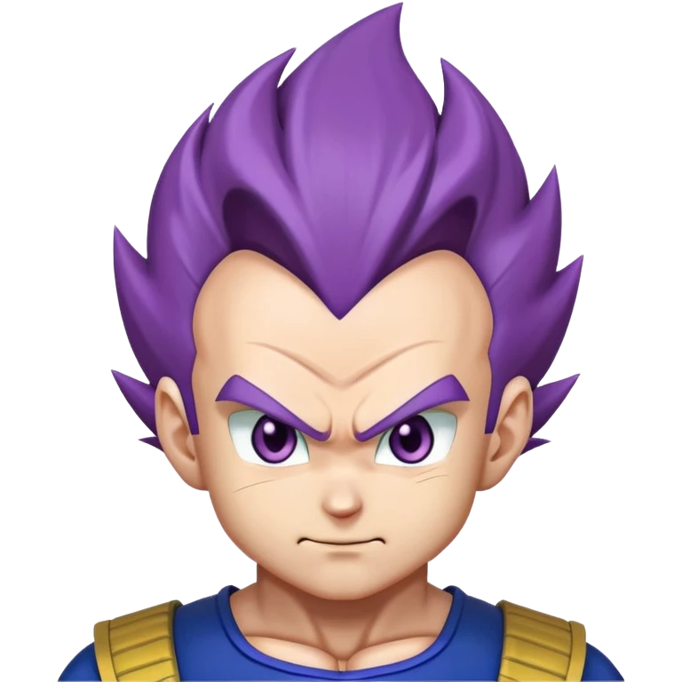 Vegeta with violet hair emoji