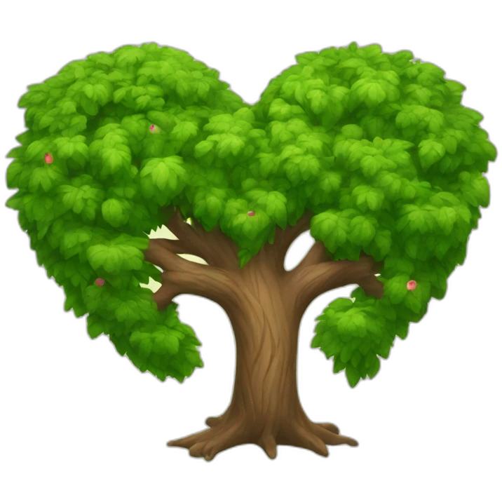 Tree heart emoji