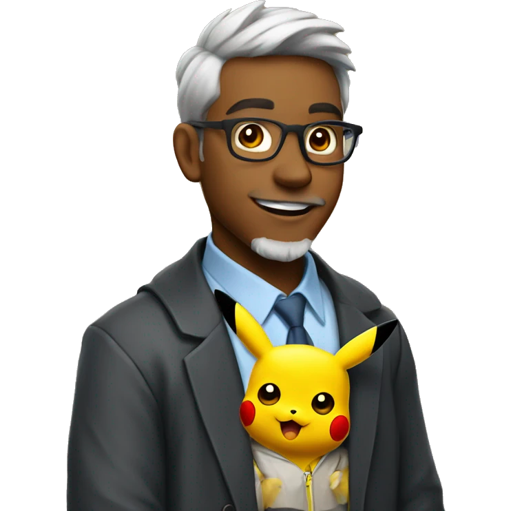 pikachu as a college professor  emoji