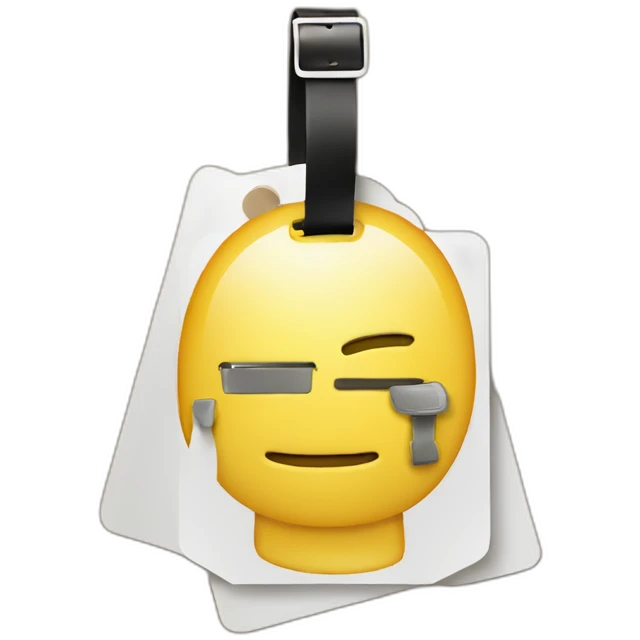 Luggage tag qrcode emoji