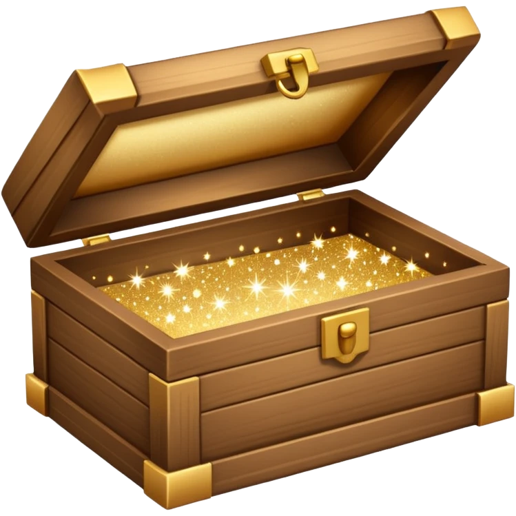 open box with sparkles above emoji