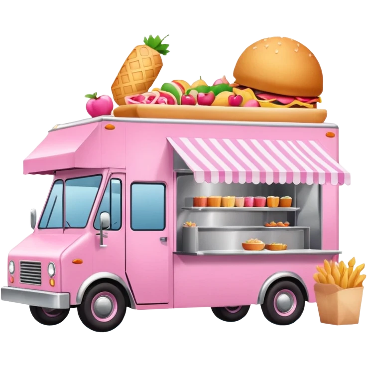 Festival Food Truck pink emoji
