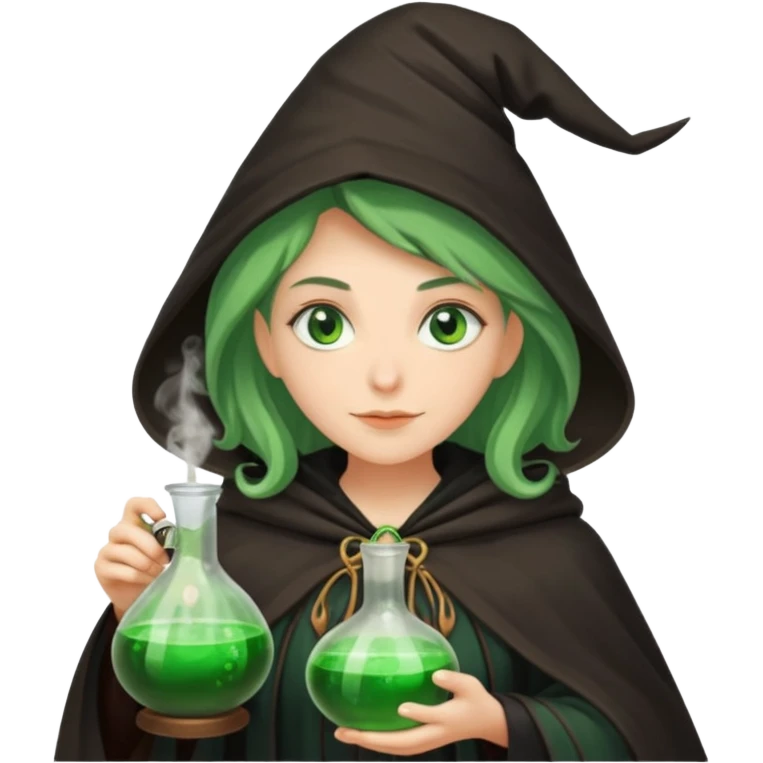 green witch cooking potion emoji