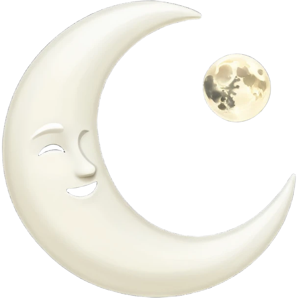 Genarate me a emoji of Dark mode moon in  emoji