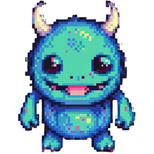 cute monster sidekick character emoji
