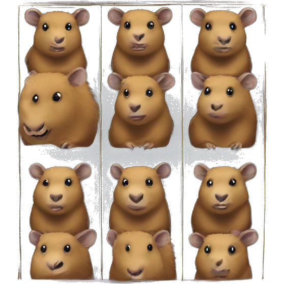 capybara gambing on digital slots machine emoji