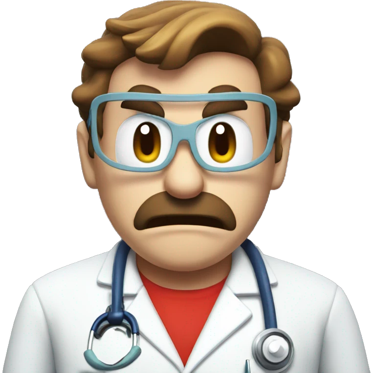 angry doctor mario emoji