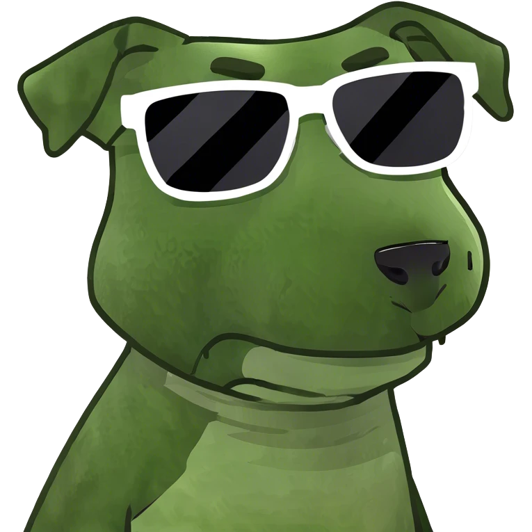 Hund mit Sonnenbrille  emoji