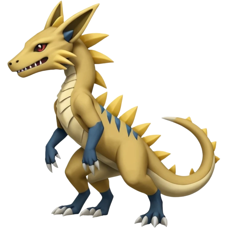 Salandit-Marowak-Manectric-Zeraora-Fakémon-hybrid-creature (full body)  emoji