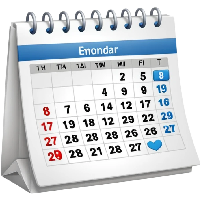It’s On the calendar!  emoji