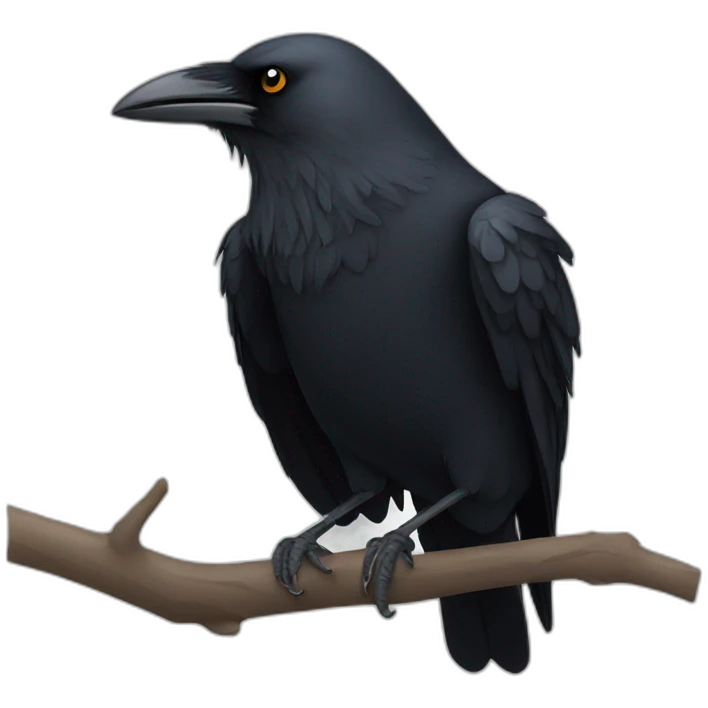 Crow emoji