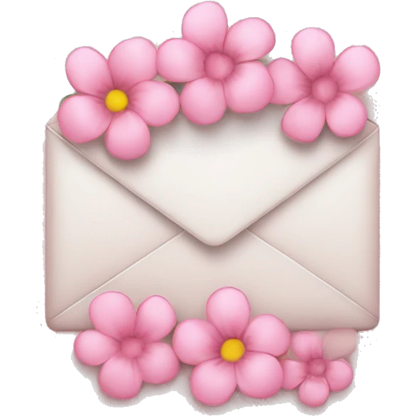 Telegram logo is soft pink with pink flowers emoji
