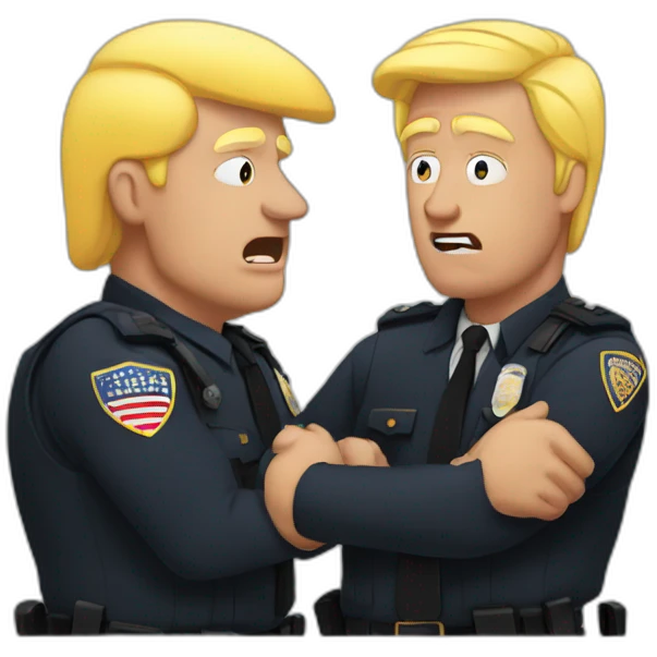trump-getting-arrested emoji
