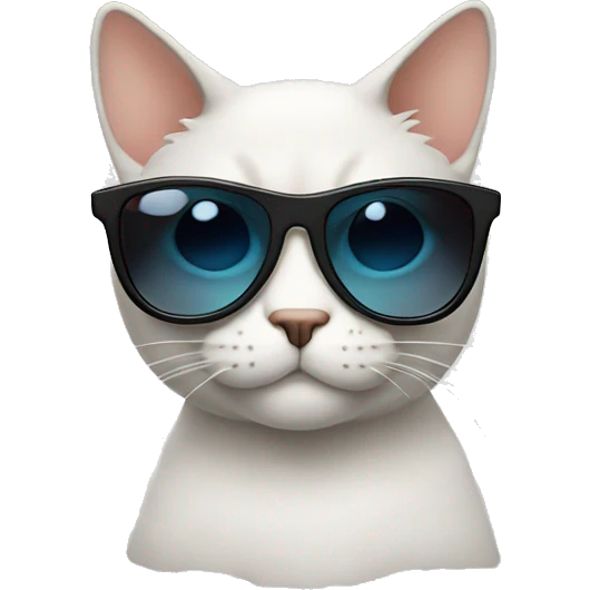 Cat with sunglasses emoji
