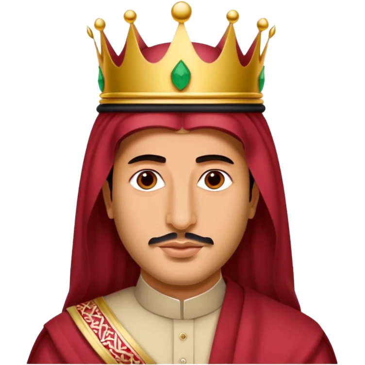 Mohamed bin salman, saudi crown with red "shimaq" emoji