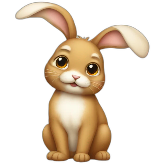 coward little bunny emoji