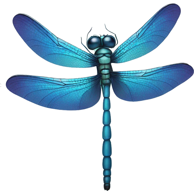 Blue dragonfly  emoji
