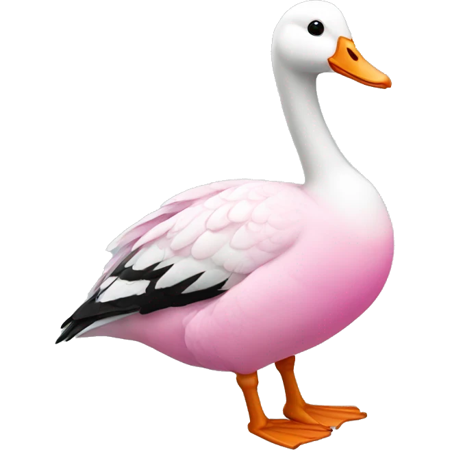 Pink goose emoji