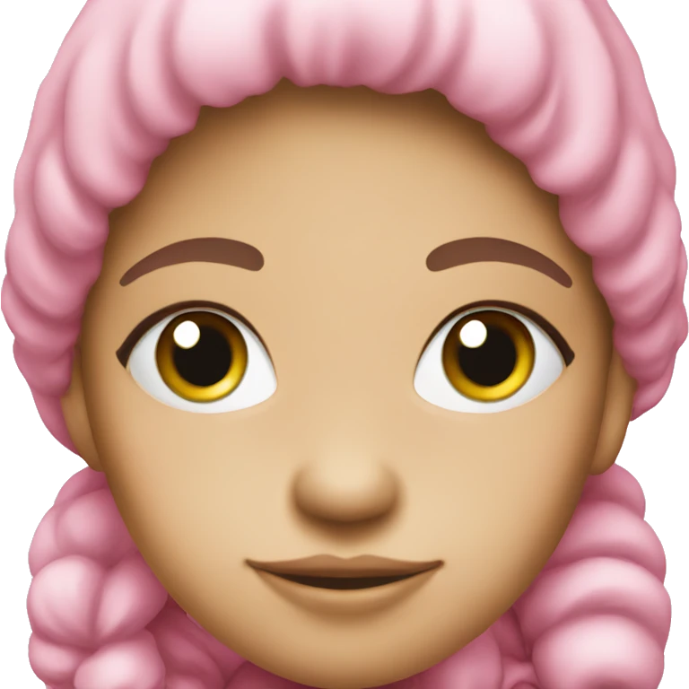 Santa Claus girl pink emoji