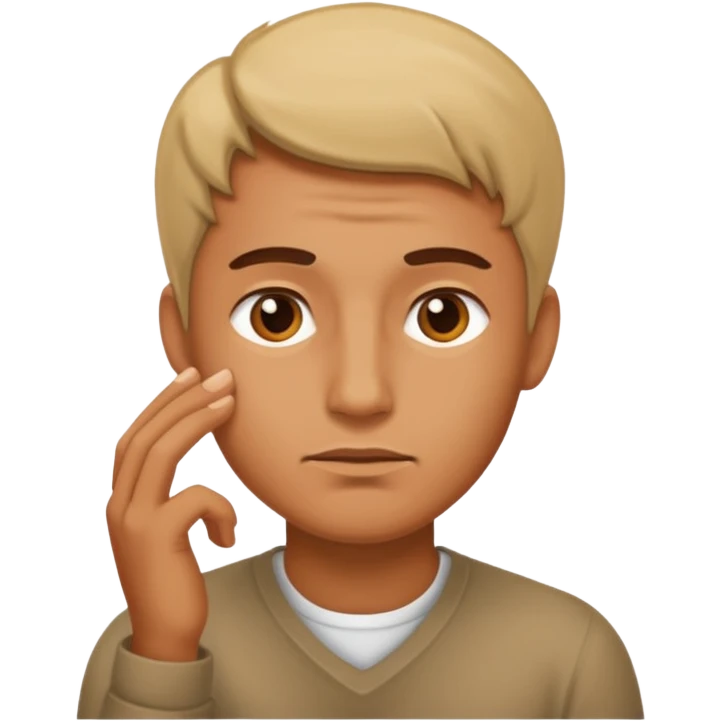 man thinking emoji
