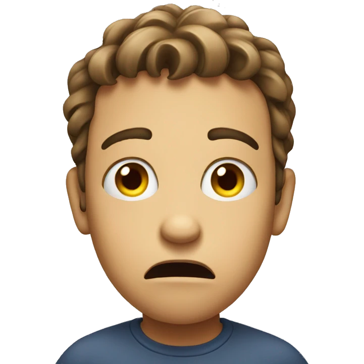 confused face emoji