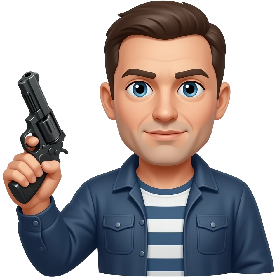 criminal with a gun emoji