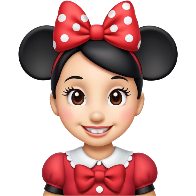 Minnie Mouse classic emoji style emoji