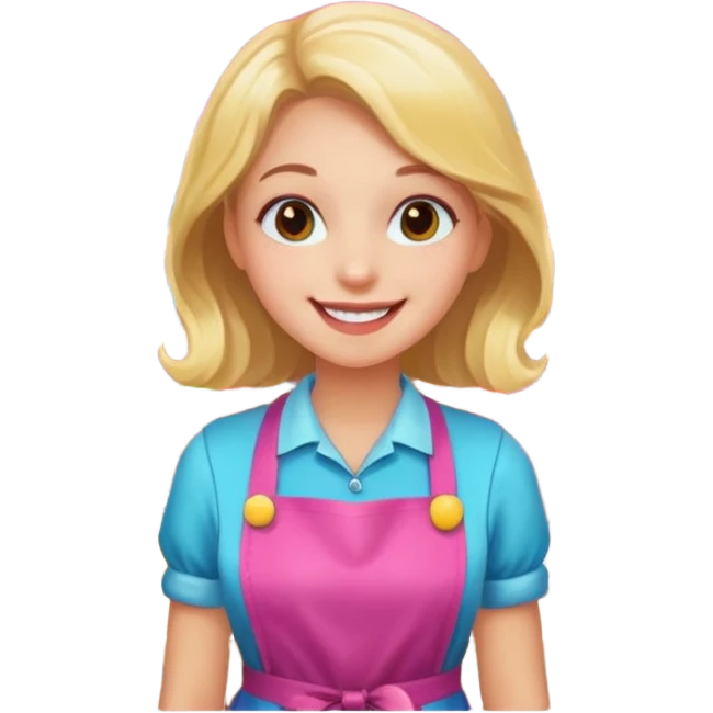 very pretty candy shop girl emoji