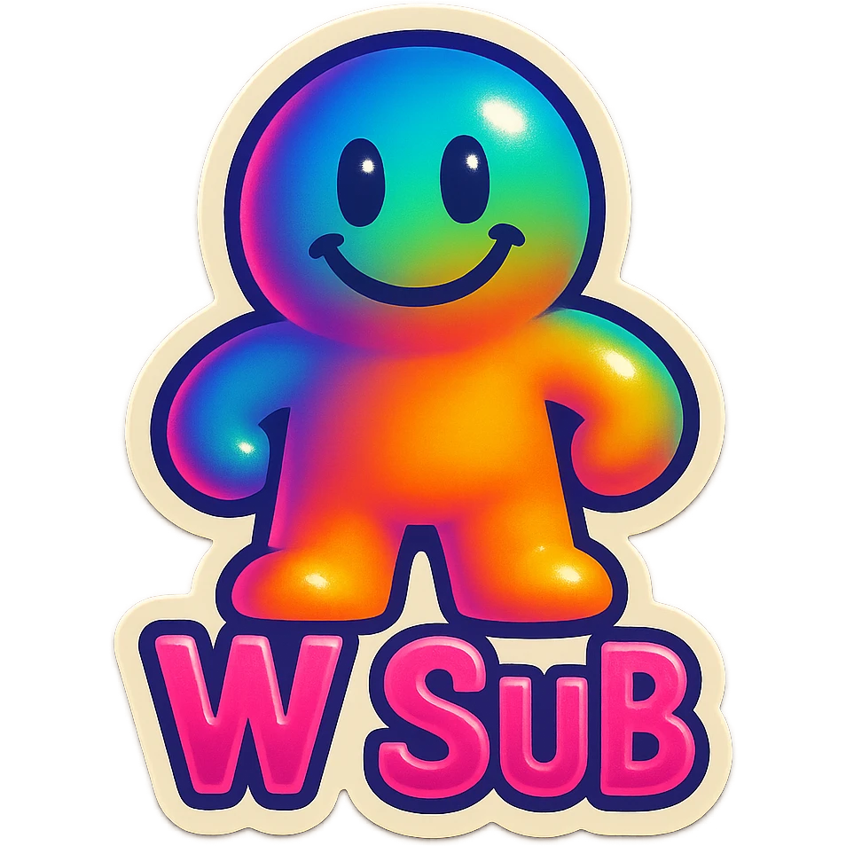 Smiling 
add the words W Sub in pink emoji