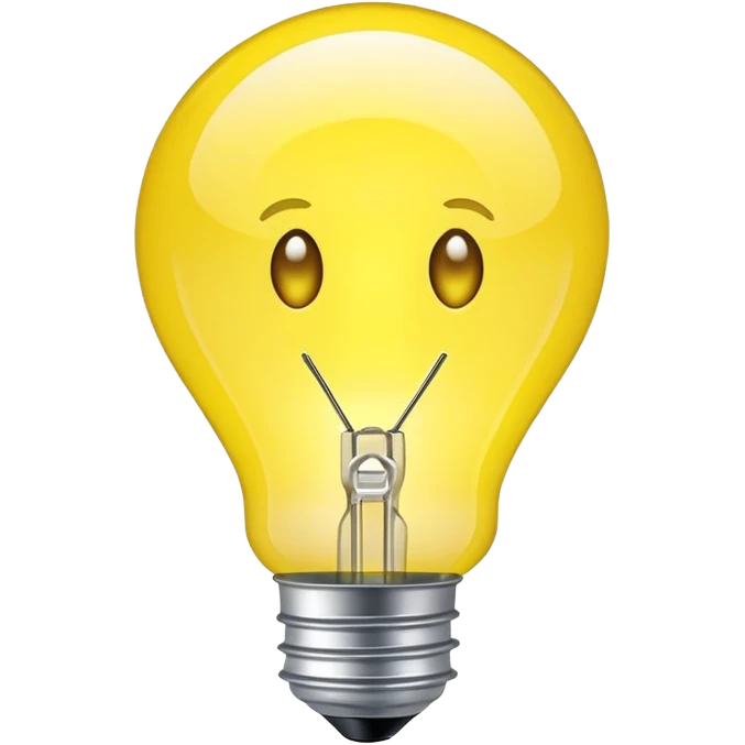 Lemon Light bulb emoji