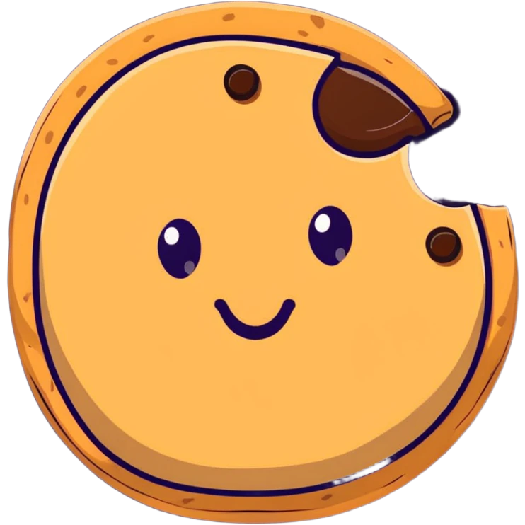 cookie with text emoji