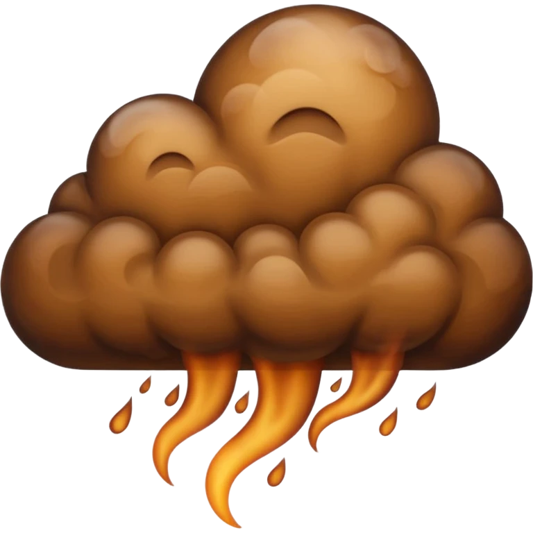 brown cloud emoji