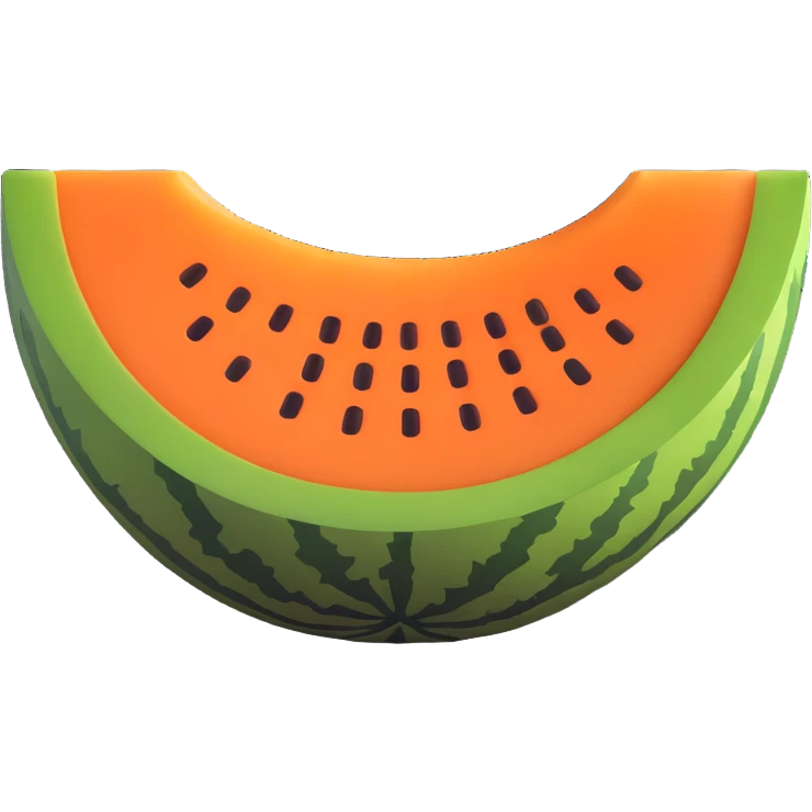 Korean melon, visually recognizable, no text, suitable for app or website use emoji