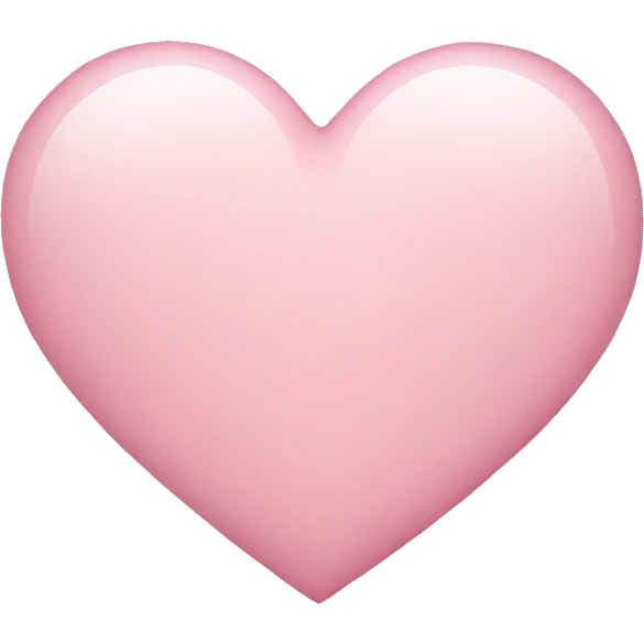 Light pink heart emoji