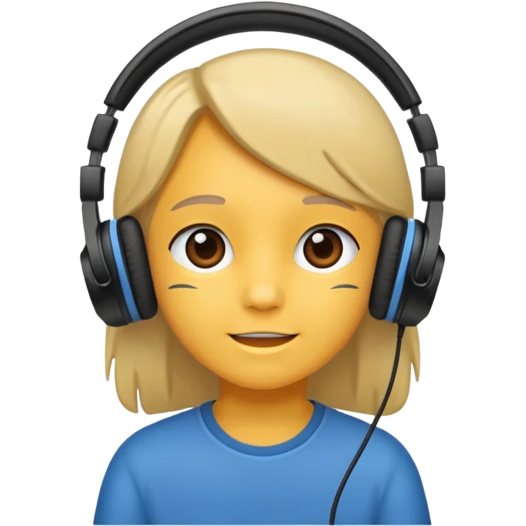 kids with headphones emoji