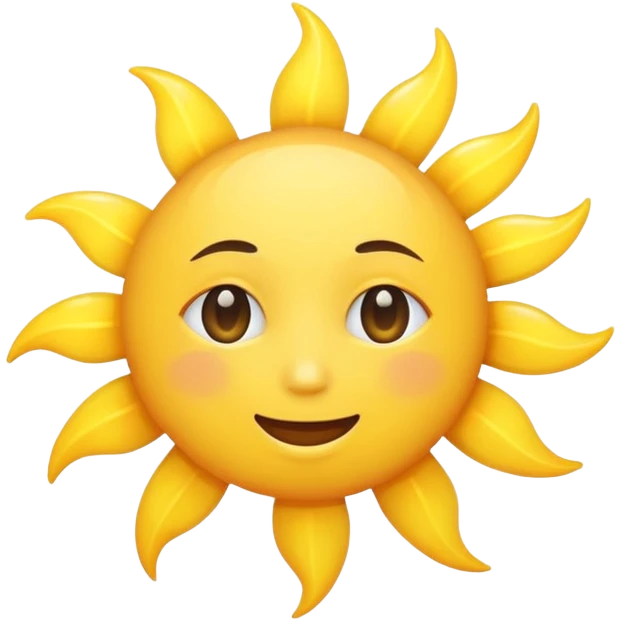 Sun in sky emoji