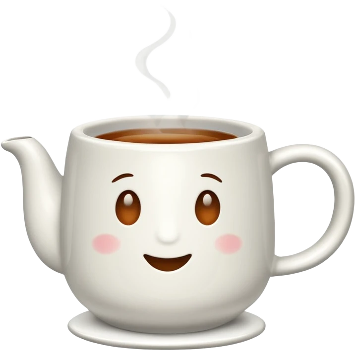 Tea Mug with steaming tea inside emoji