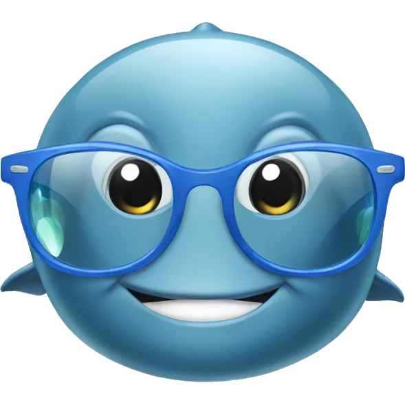 Dolphin glasses emoji